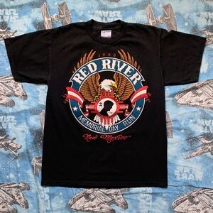 New Mexico Motorcycle Red River Graphic Tee
Size medium